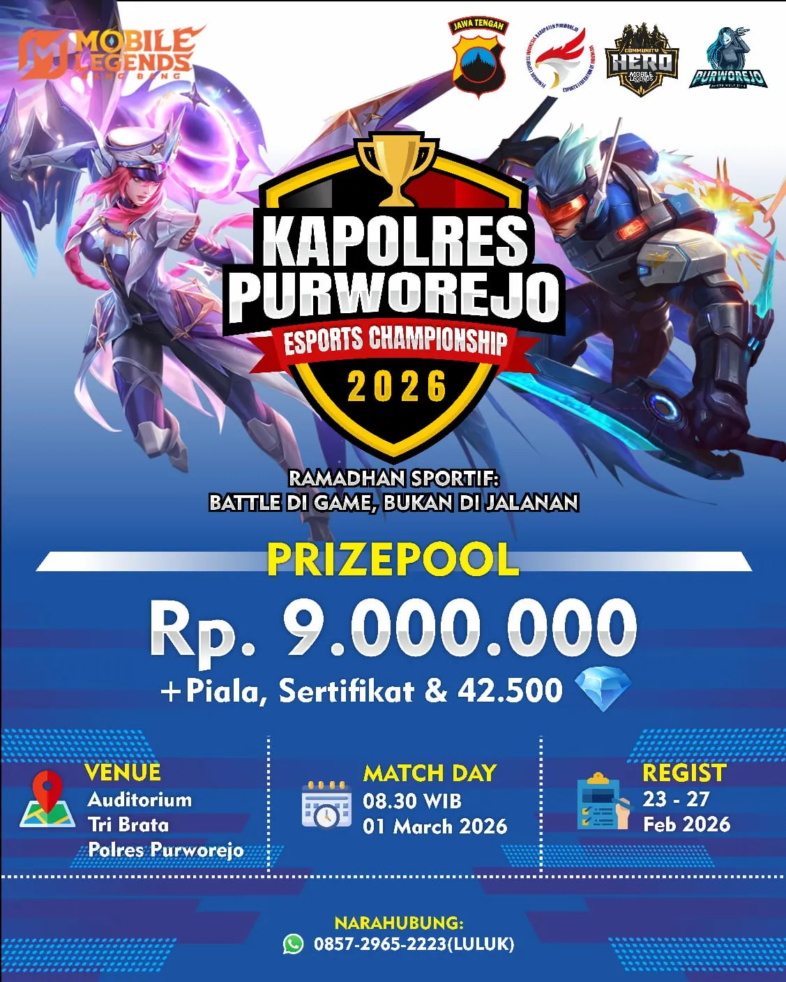 Turnamen E-Sport Ramadhan 2026 di Purworejo: Hadiah Jutaan untuk Pelajar