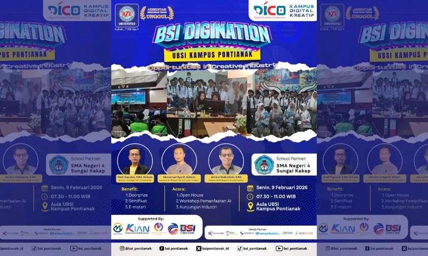 UBSI Pontianak Perkenalkan Peluang Karier di Industri Kreatif Digital Melalui BSI Digination