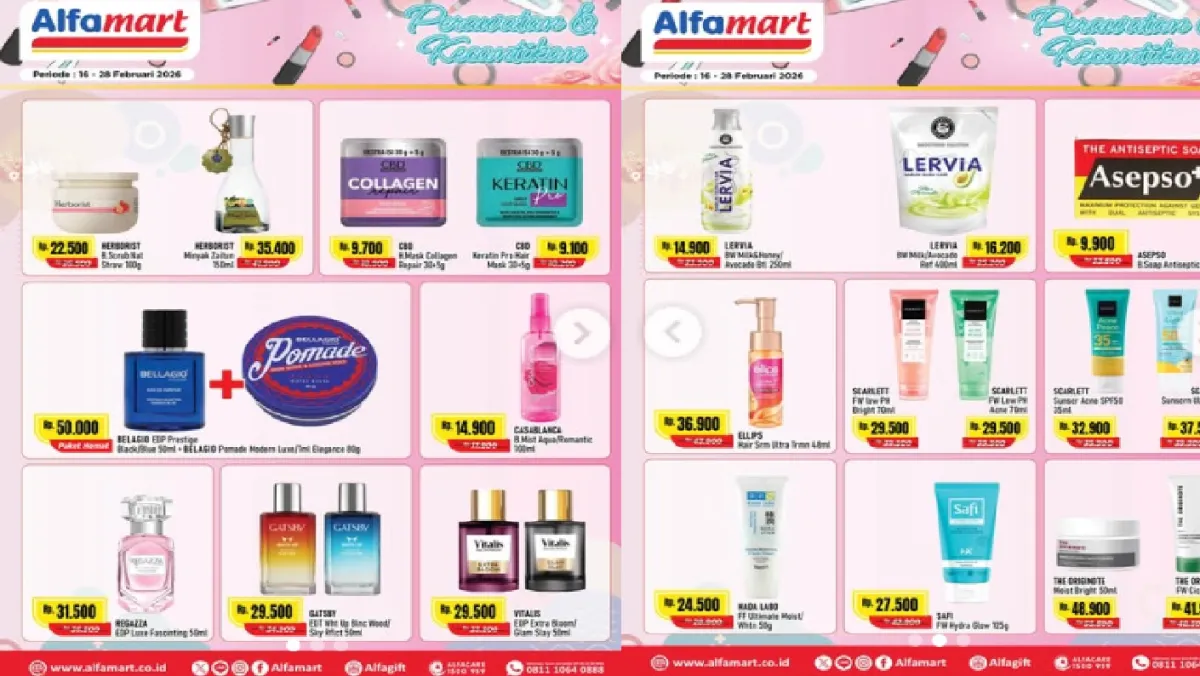 Promo Perawatan dan Kecantikan Alfamart Diskon Besar Hingga 28 Februari 2026