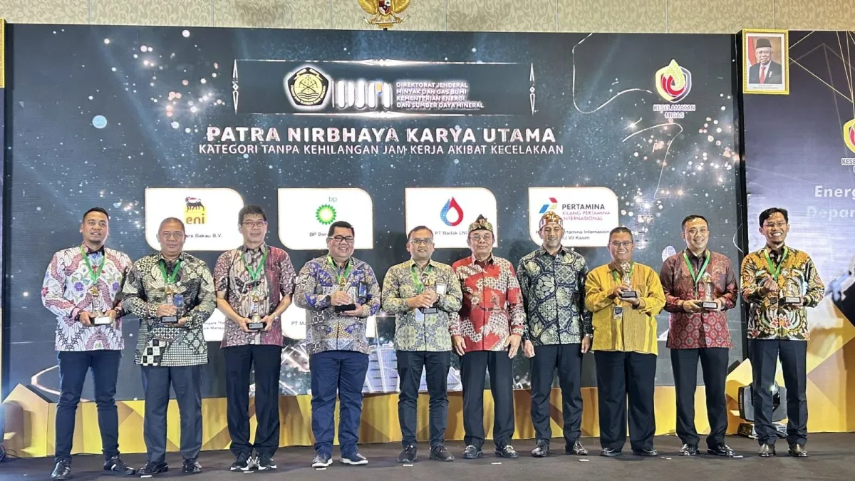 Pertamina RU VII Kasim Terima Penghargaan Patra Nirbhaya Kategori Utama 2023