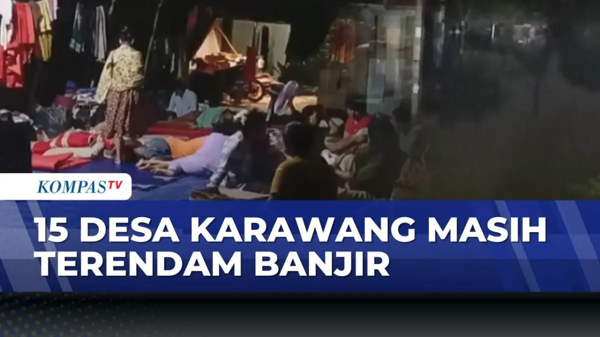 Kondisi Terkini Warga Terdampak Banjir di Karawang
