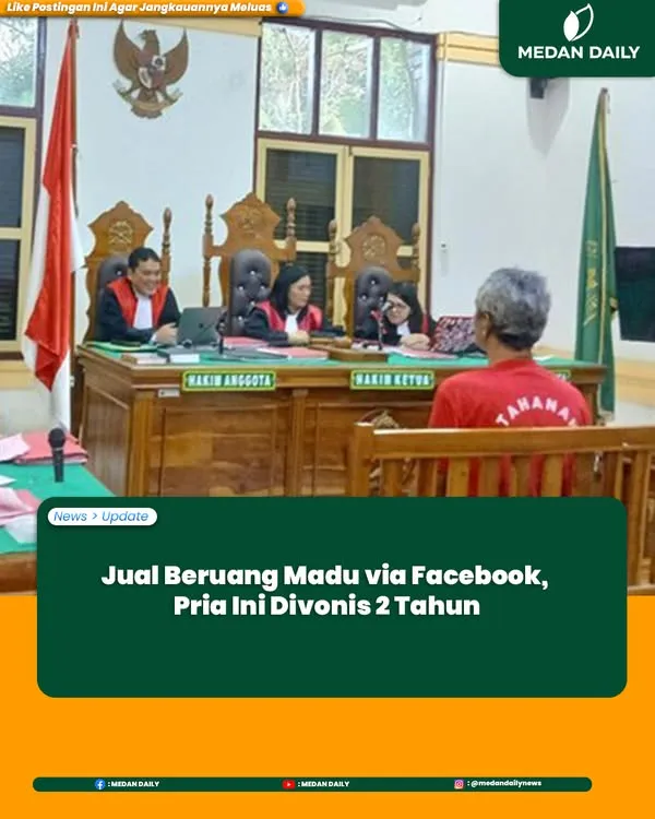 Pengadilan Medan Vonis 2 Tahun Penjara Terdakwa Perdagangan Satwa Dilindungi