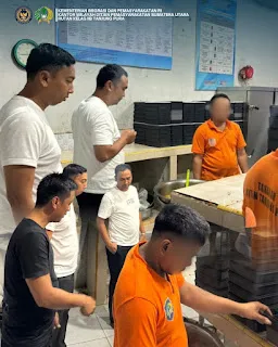 Karutan Tanjung Pura Pastikan Kebutuhan Sahur Warga Binaan Terpenuhi