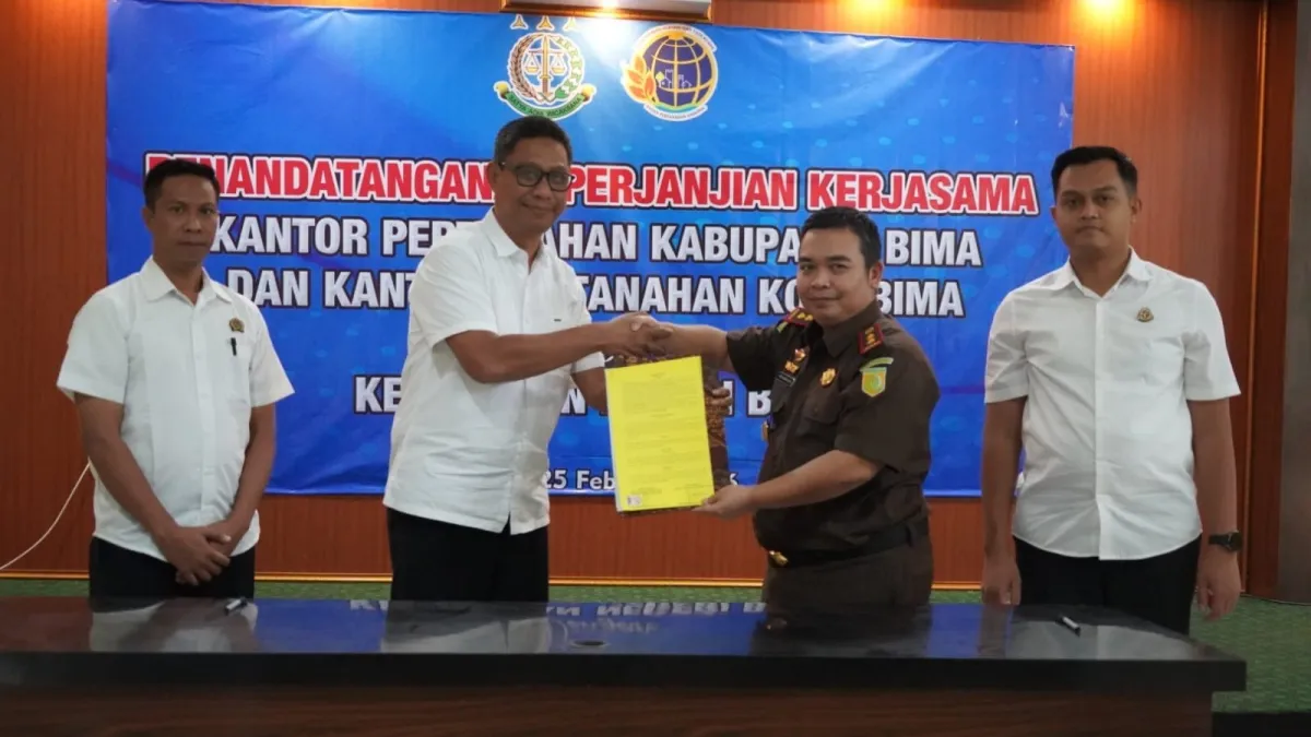 Kantor Pertanahan Bima dan Kejari Sepakati Kerjasama Penanganan Hukum