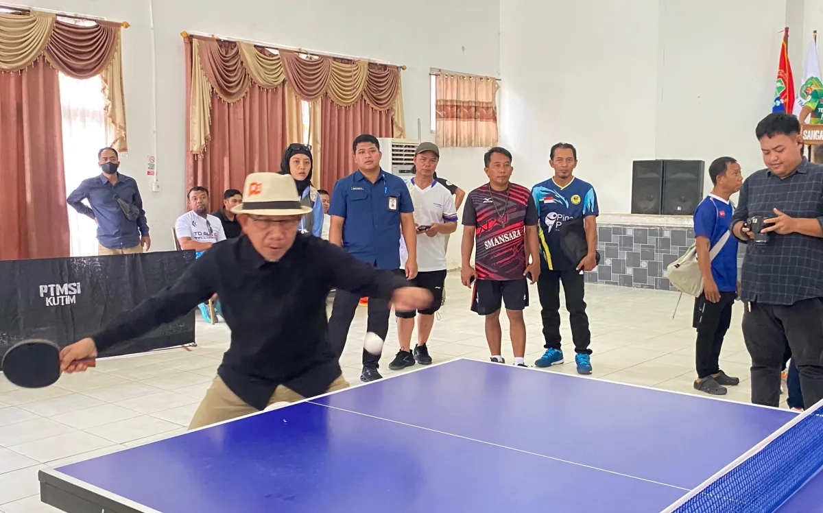 Turnamen Tenis Meja Kutai Timur Resmi Dibuka, Bupati Ajak Atlet Jaga Sportivitas