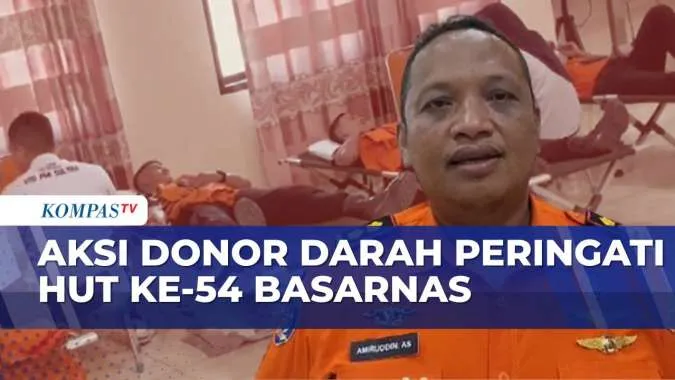 Basarnas Kendari Gelar Aksi Donor Darah untuk Perayaan HUT ke-54