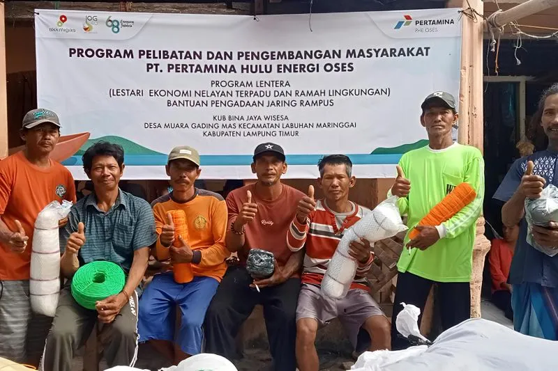 PHE OSES Salurkan Alat Tangkap Ikan untuk Tingkatkan Kesejahteraan Nelayan Lampung Timur