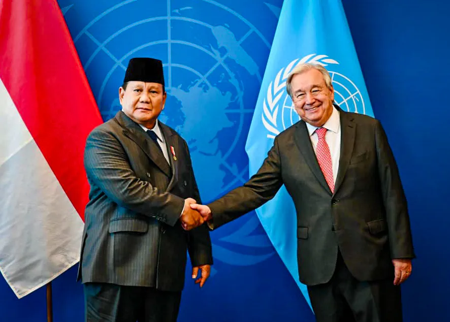 Presiden Prabowo dan Sekjen PBB Bahas Kerjasama Global untuk Perdamaian