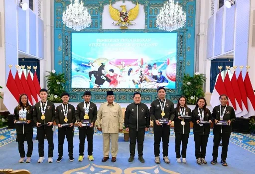 Presiden Berikan Bonus dan Kenaikan Pangkat untuk Peraih Medali SEA Games 2025