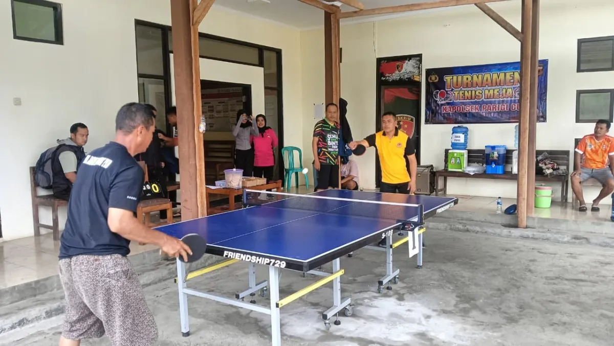 Pembukaan Turnamen Tenis Meja Kapolsek Parigi Cup: Wujudkan Sportivitas dan Kebersamaan