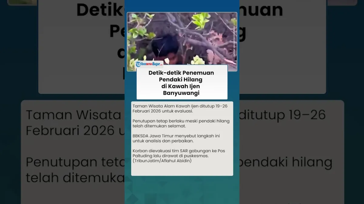 Kawah Ijen Masih Ditutup Meski Pendaki Hilang Ditemukan Selamat