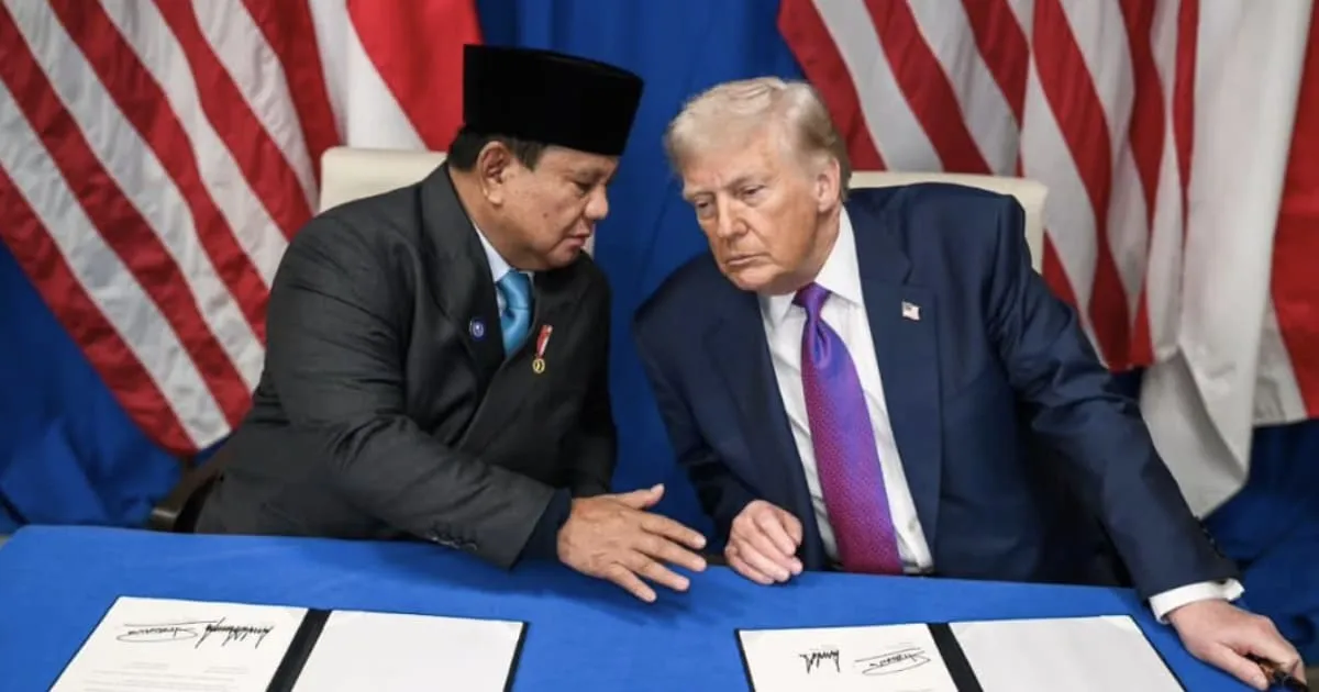 Prabowo dan Trump Tandatangani Kesepakatan Dagang Baru RI-AS