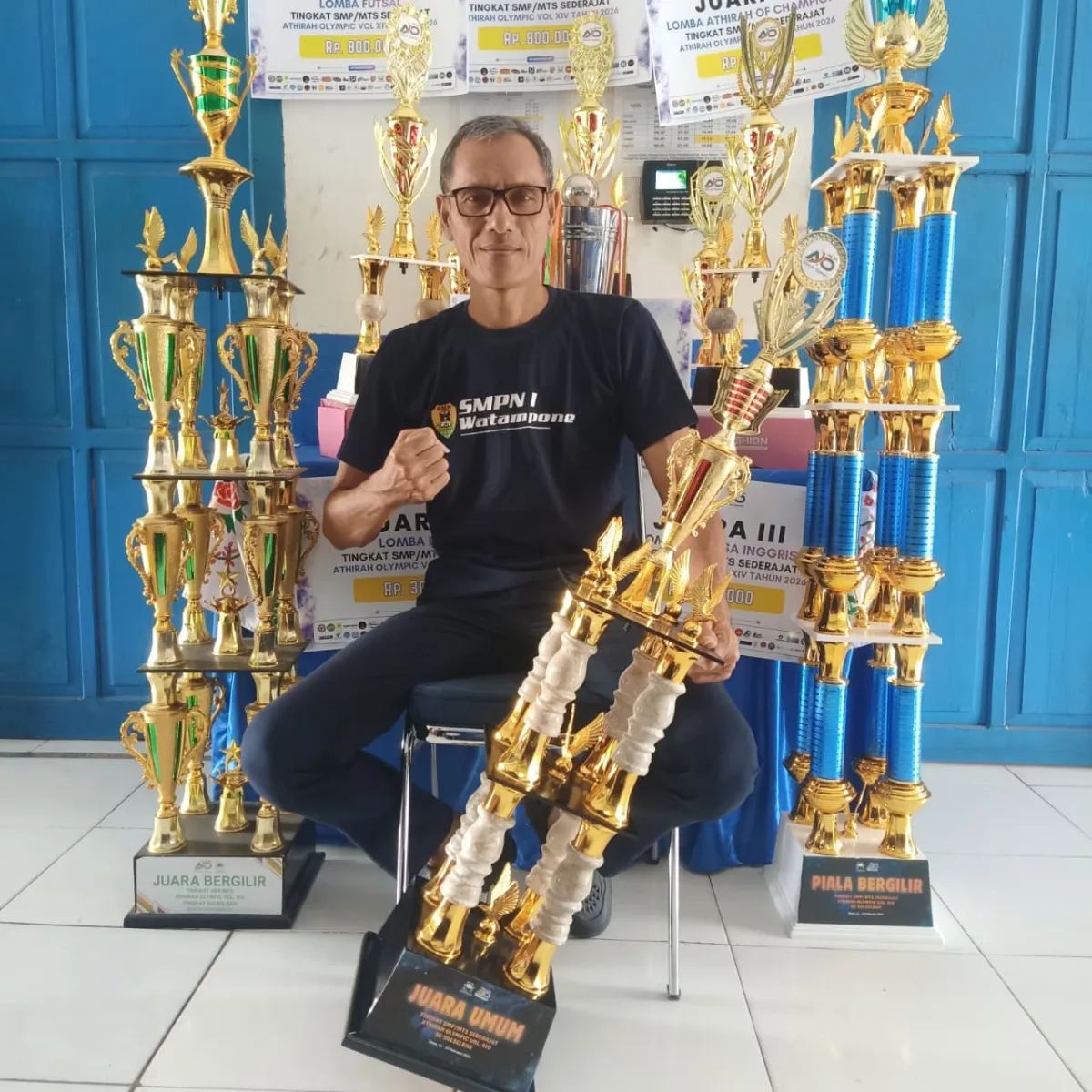 SMPN 1 Watampone Raih Juara Umum keempat Kalinya di Athirah Olympic 2026
