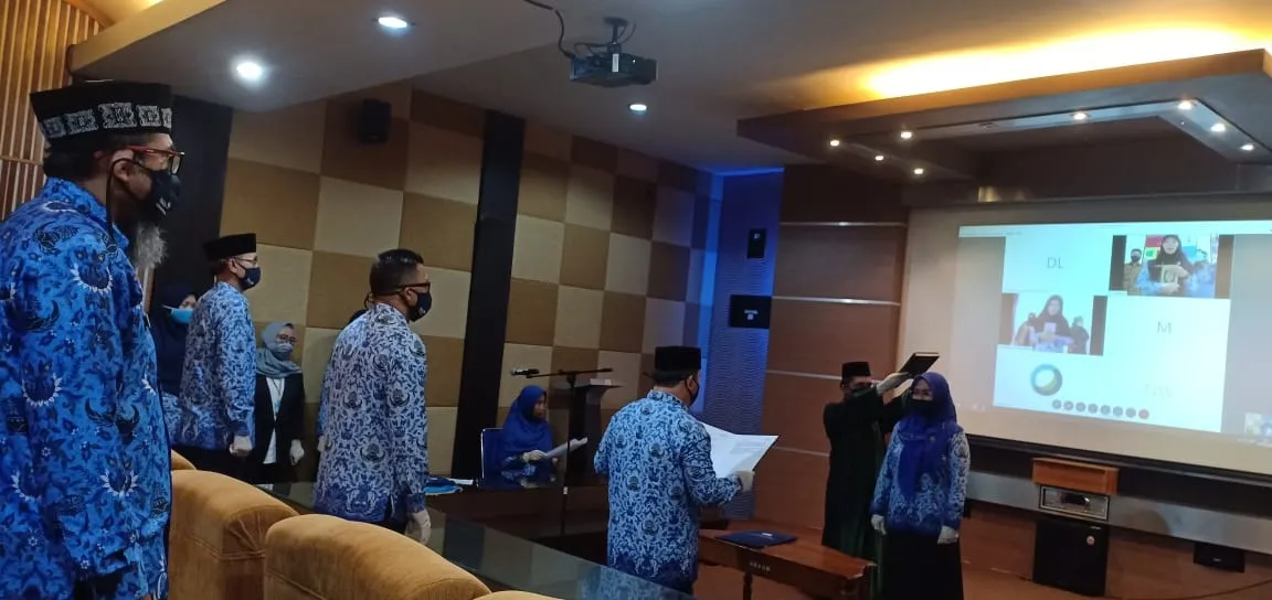 Pengambilan Sumpah Jabatan BKKBN Kalbar Dilakukan Secara Virtual