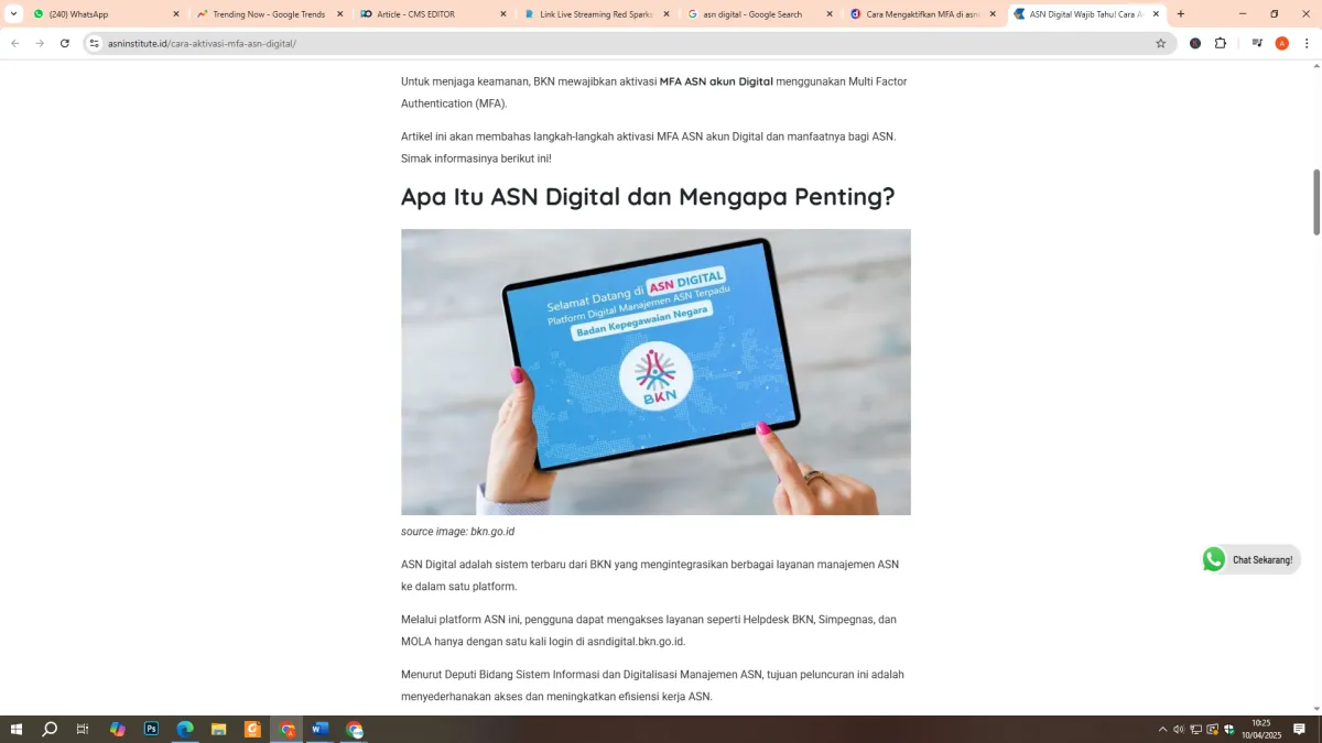Panduan Aktivasi Akun MFA untuk ASN dan PPPK