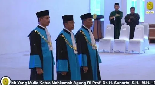 Ketua MA Lantik Tiga Ketua Pengadilan Tinggi Tata Usaha Negara