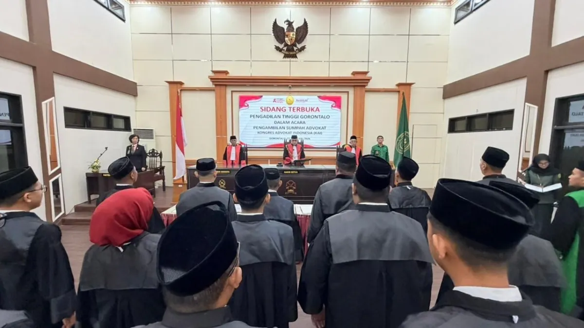 Pengadilan Tinggi Gorontalo Gelar Sosialisasi PERMA dan Sumpah 17 Advokat
