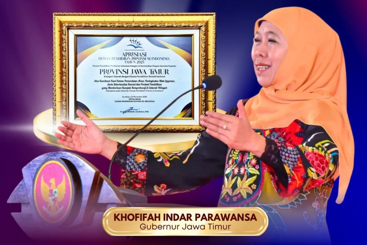 Jawa Timur Raih Penghargaan sebagai Barometer Pendidikan Nasional