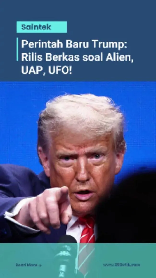 Trump Arahkan Rilis Berkas Pemerintah Tentang Alien dan UFO
