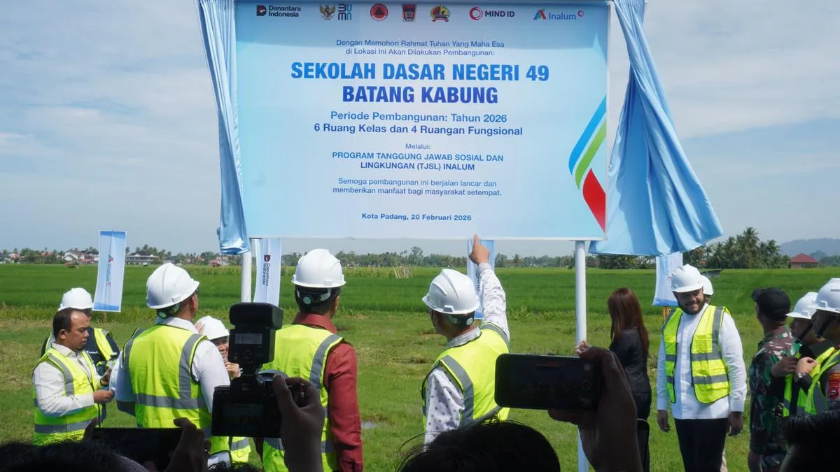 Inalum Bangun Kembali SDN 49 Batang Kabung untuk Pulihkan Pendidikan Pascabencana