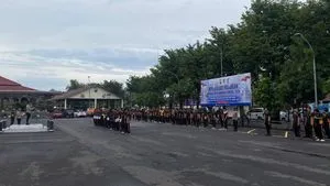 Olahraga Bersama, Polres Pasuruan Perkuat Soliditas dan Kebugaran Personel