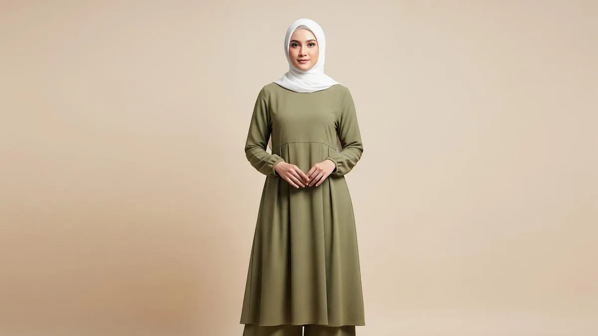 8 Model Baju Lebaran Earth Tone untuk Wanita 40-an yang Elegan