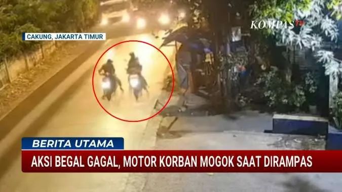 Begal Motor Gagal Kabur Karena Mogok di Cakung