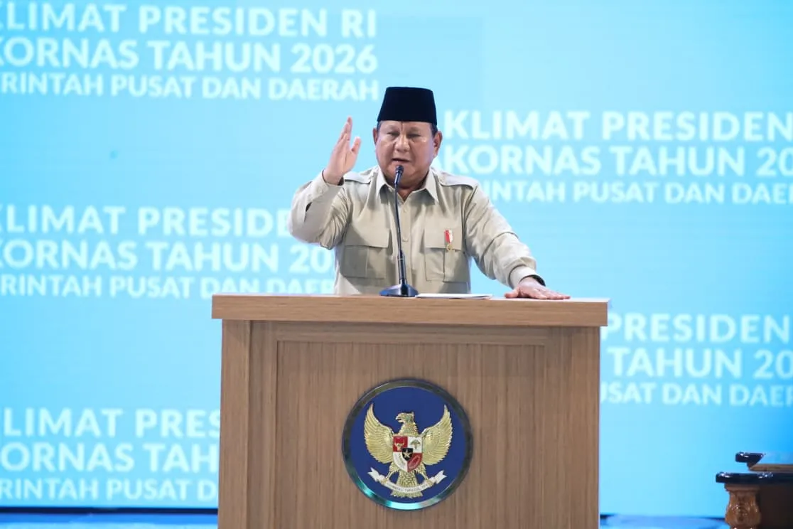 Presiden Prabowo Buka Rakornas Pusat-Daerah 2026 di Sentul