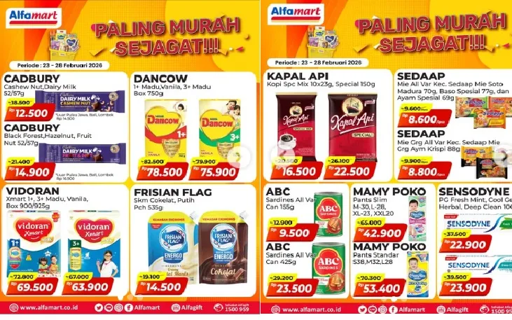 Promo Hemat Alfamart: Diskon Besar untuk Kebutuhan Sehari-hari 23-28 Februari 2026