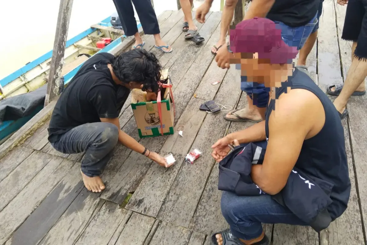 Penggagalan Peredaran Narkoba di Sungai Malinau oleh Tim Gabungan