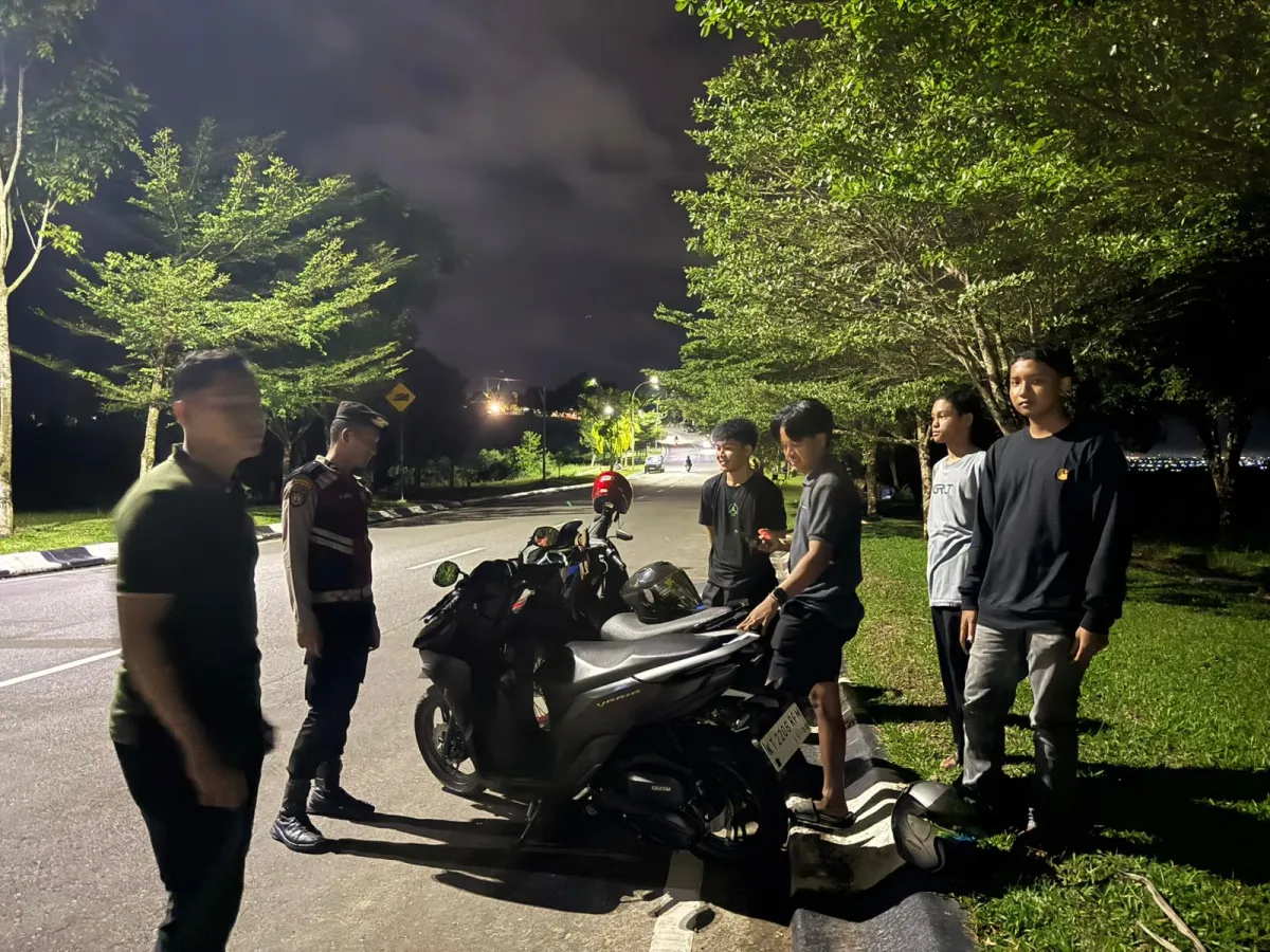 Polres Kutai Timur Tingkatkan Patroli Malam untuk Amankan Bukit Pelangi