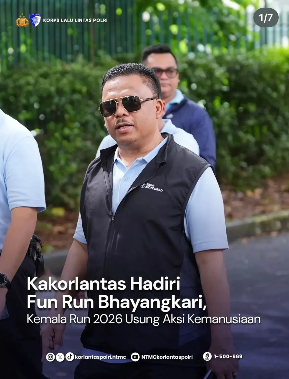 Kakorlantas Dukung Aksi Kemanusiaan dalam Fun Run Kemala 2026