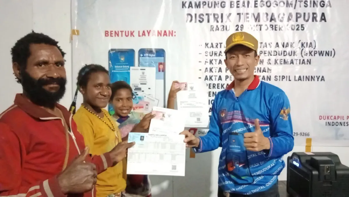 Penduduk Mimika 2025 Capai 323.503 Jiwa, Distrik Mimika Baru Terbanyak