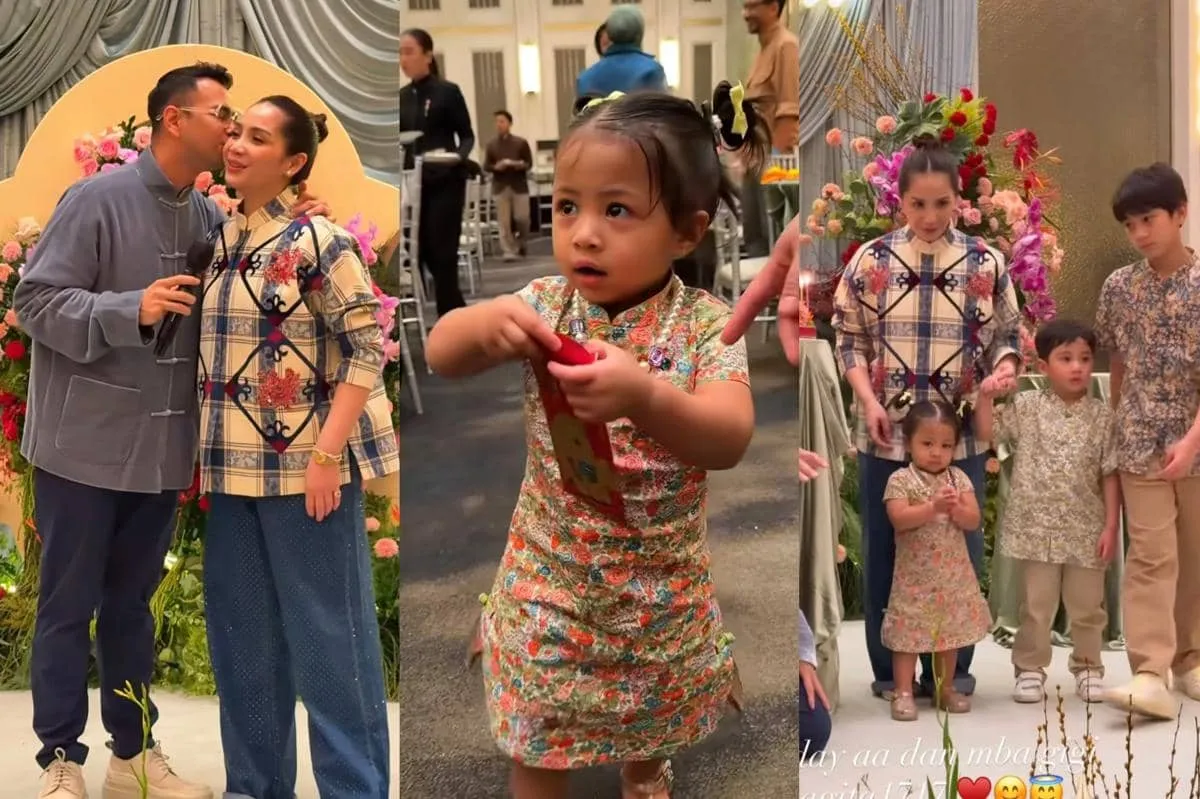 Gaya Kompak Keluarga Raffi dan Nagita di Pesta Ulang Tahun