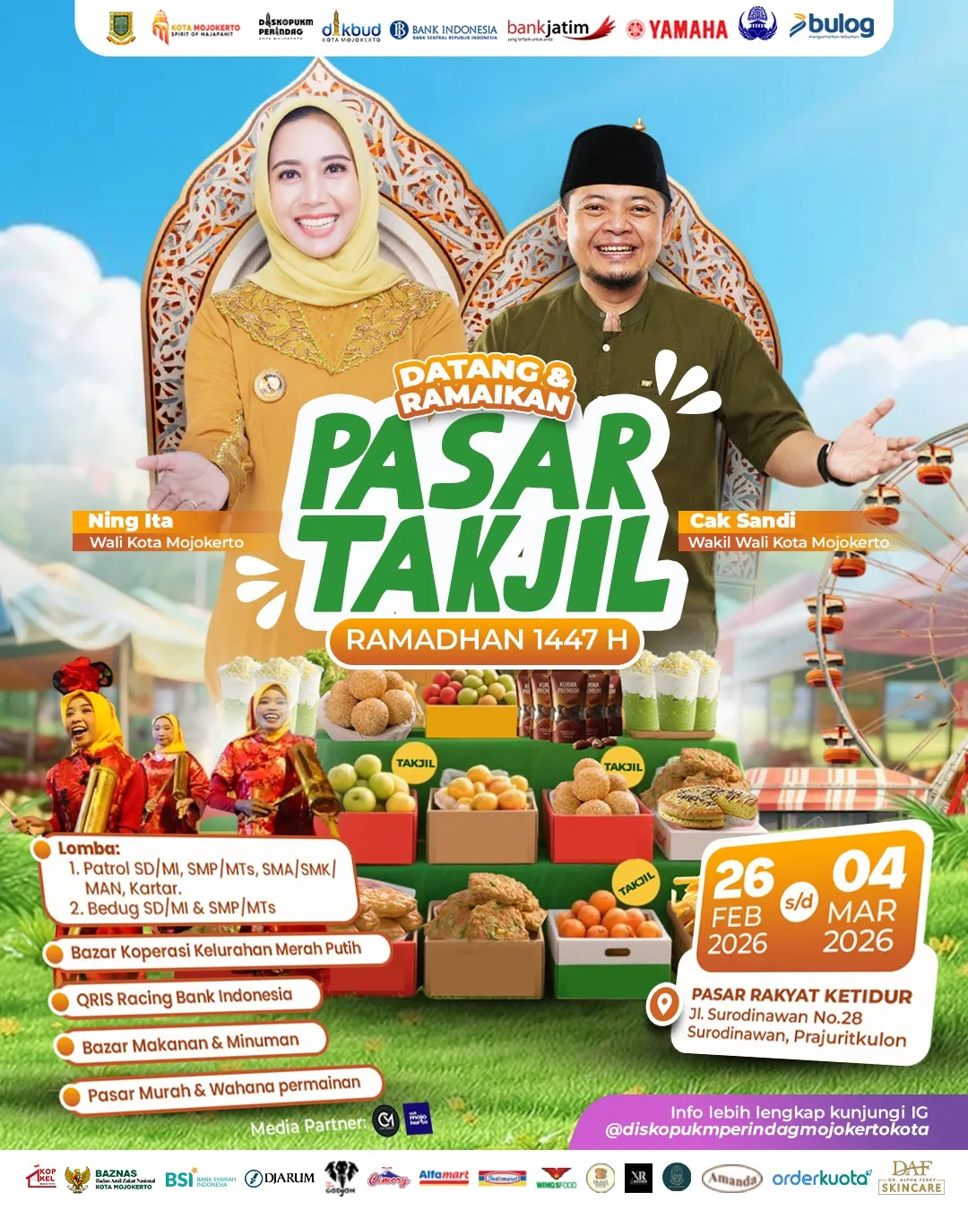 Pasar Takjil Ramadan 2026 Hadir di Kota Mojokerto