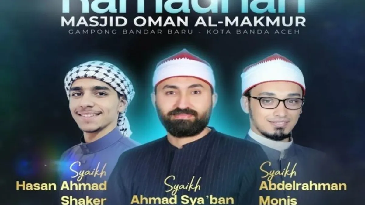 Tiga Imam Internasional Pimpin Tarawih di Masjid Oman Al Makmur Banda Aceh