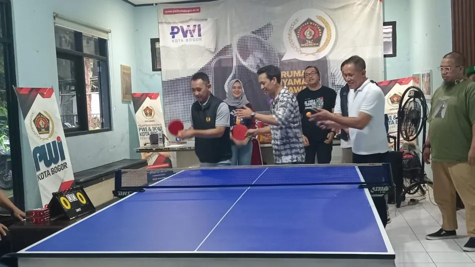 PWI Kota Bogor Gelar Turnamen Tenis Meja Dalam Rangka HPN 2026