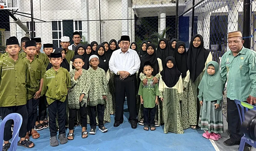 Syukuran Setahun Kepemimpinan, Adhan-Indra Rayakan Bersama Anak Yatim dan Difabel