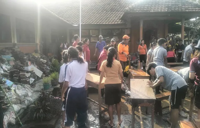 Banjir Bandang Terjang SDN 5 Banjar, Siswa Belajar Daring Sementara