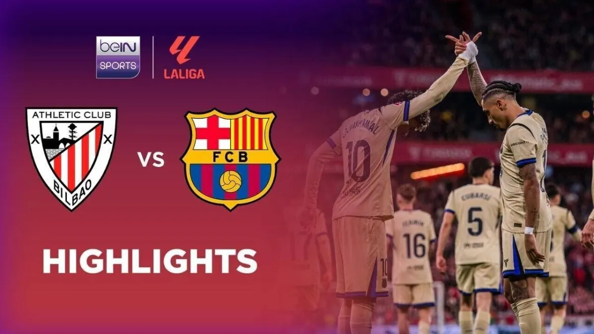 Highlight Pertandingan Athletic Club vs Barcelona di LaLiga 2025/26