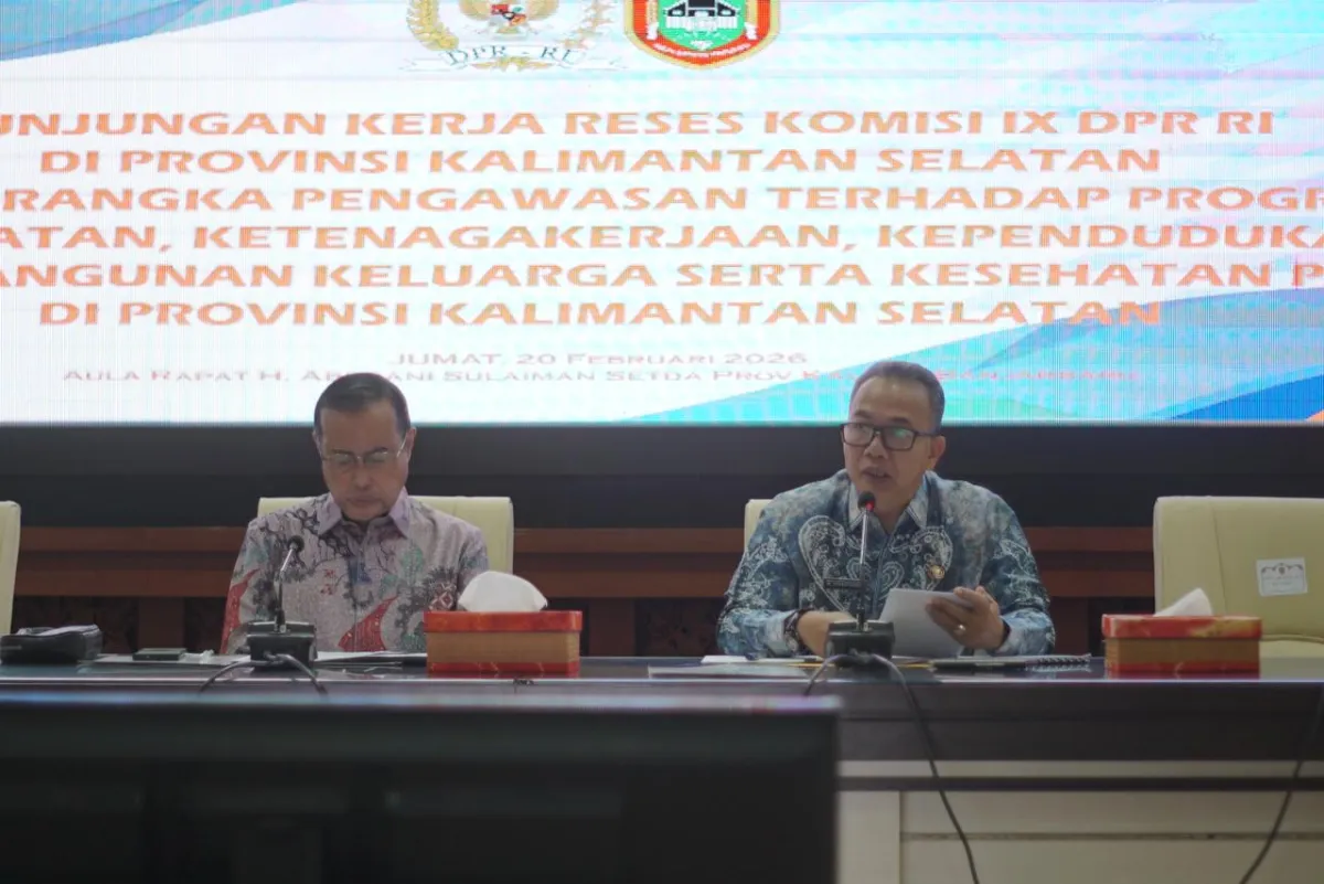 Sekdaprov Kalsel Terima Kunjungan Kerja Komisi IX DPR RI untuk Pengawasan Program Kesehatan dan Ketenagakerjaan