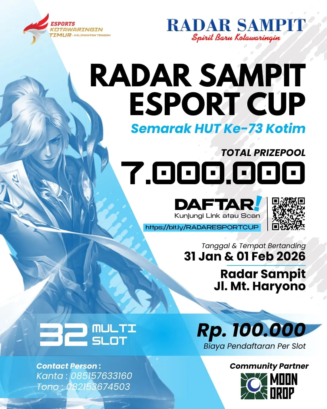 Radar Sampit E-Sport Cup 2026 Siap Digelar, PDAM Dharma Tirta Dukung Penuh