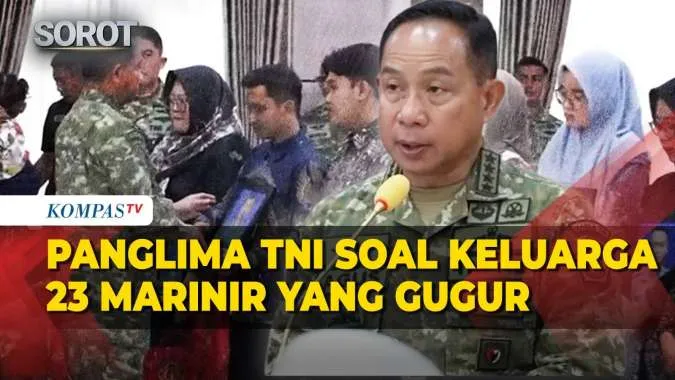 Panglima TNI Serahkan Bantuan untuk Keluarga Prajurit Marinir yang Gugur