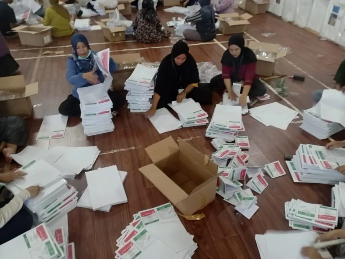 49.741 Surat Suara PSU Tarakan Tengah Siap Didistribusikan