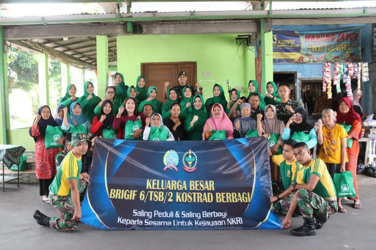 Brigif 6 Kostrad Gelar Bakti Sosial Menyambut Ramadhan di Sukoharjo