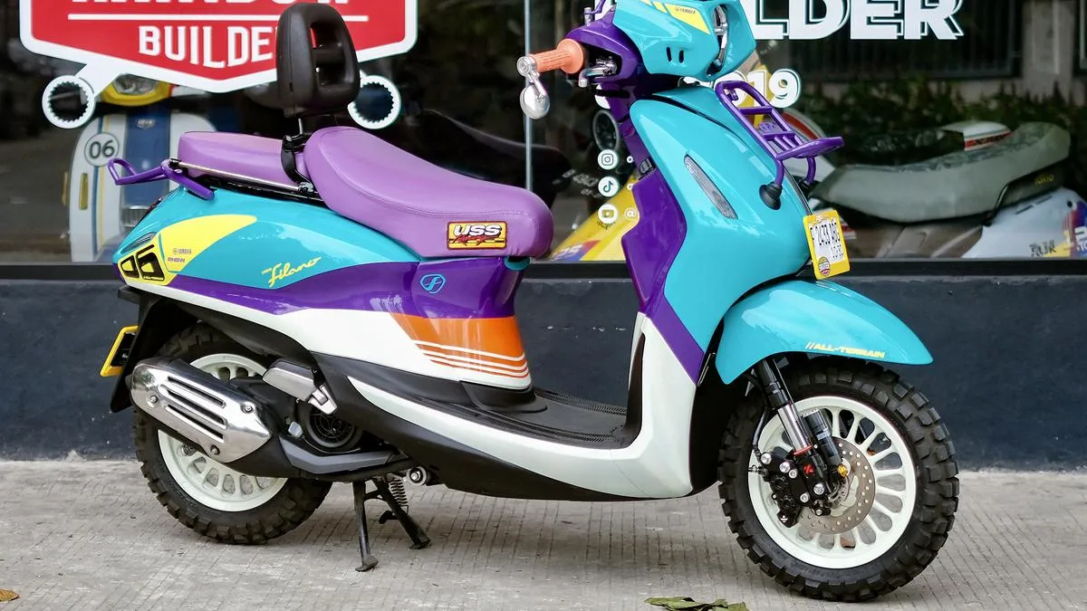 Yamaha Grand Filano Hybrid Bergaya Urban Rally 80-an, Tampil Nyentrik dan Ikonik