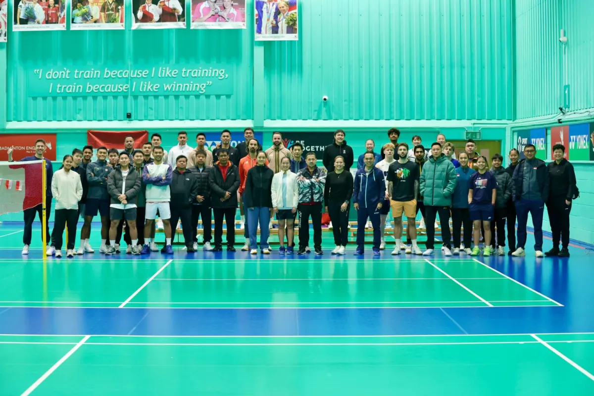 Tim Bulutangkis Indonesia Aklimatisasi di Milton Keynes Jelang All England 2026