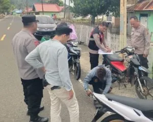 Polsek Batudaa Pantai Tertibkan Knalpot Brong di Biluhu