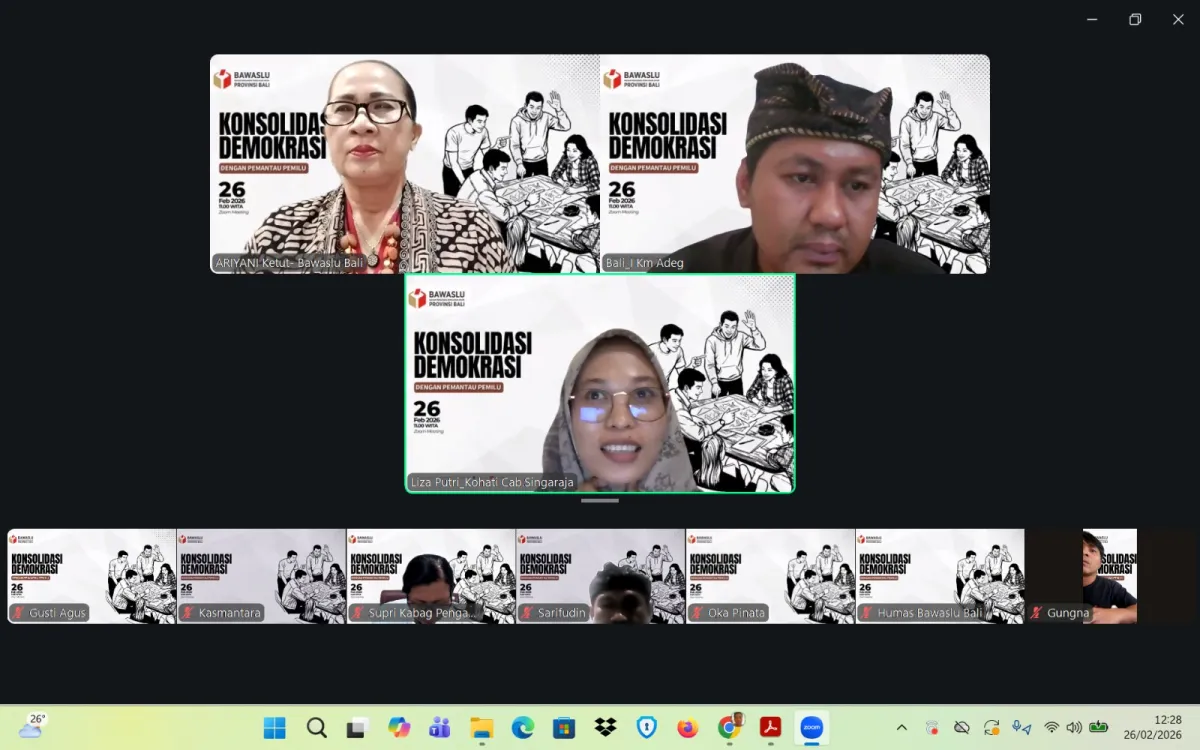 Bawaslu Bali Konsolidasi Pengawasan Partisipatif Pasca Pemilu 2024