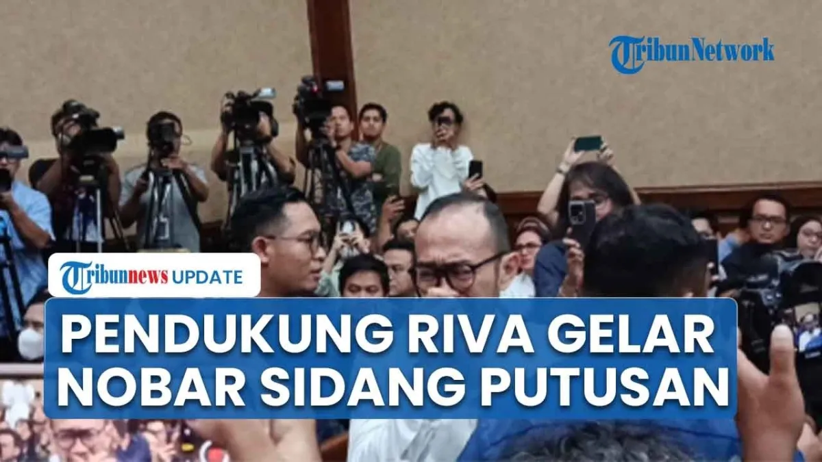 Pendukung Riva Siahaan Gelar Nobar Sidang Putusan di Pengadilan Tipikor